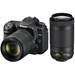 Nikon D7500 18-140mm F3.5-5.6 VR + 70-300mm F4.5-6.3G AF-P VR<span> + Gratis Batterie und UV Filter (Sommer Angebot)</span>