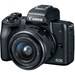 Canon EOS M50 MK II 15-45mm F3.5-6.3 EF-M IS STM Sort<span> + Gratis Batteri (Forårsfremstød)</span>